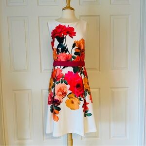 Floral Sleeveless Dress - Multicolor